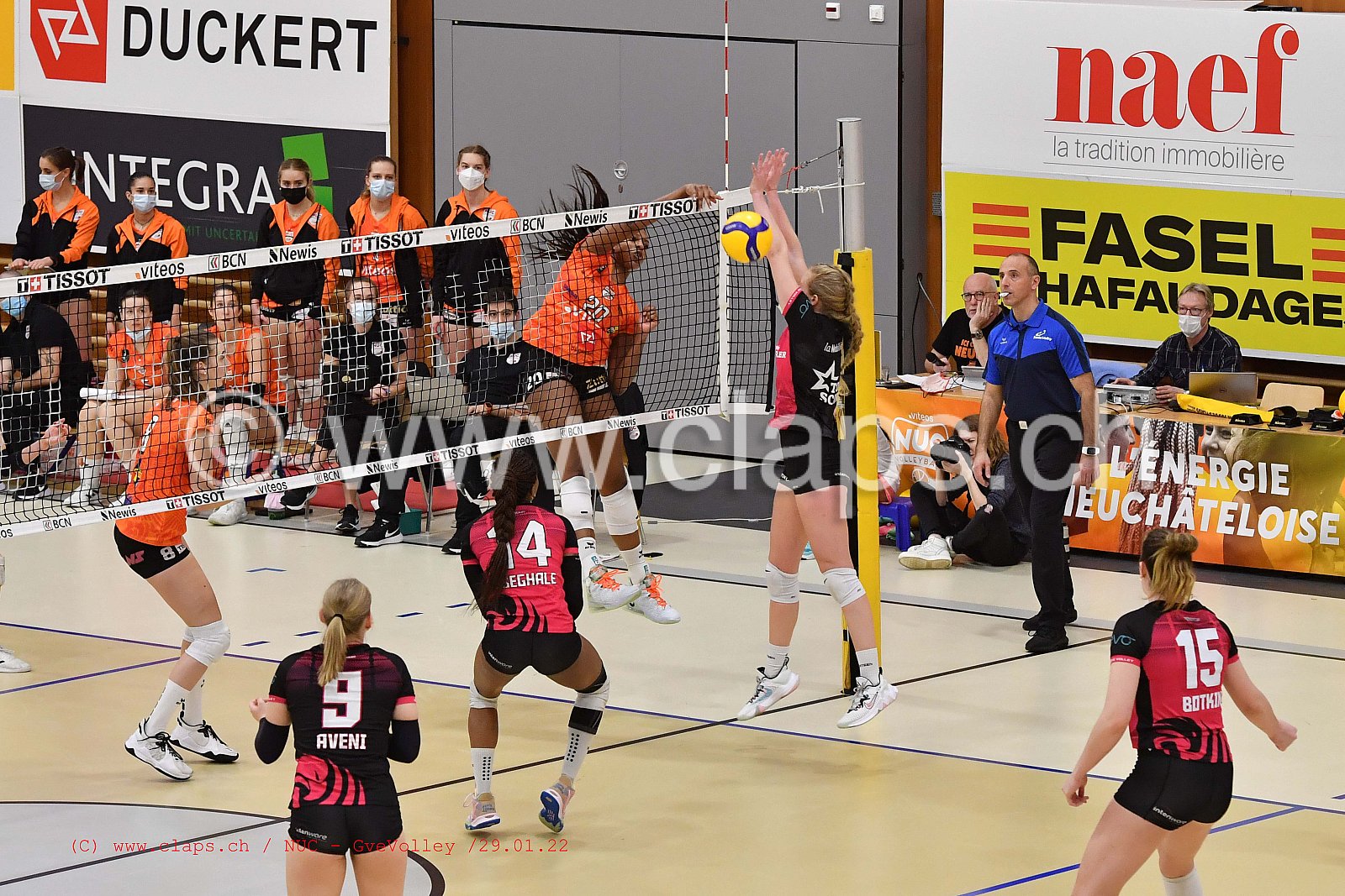 NUC Geneve Volley janvier 2022