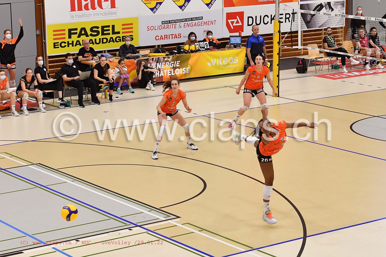NUC Geneve Volley janvier 2022