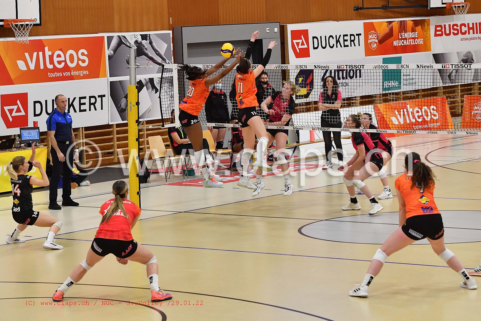 NUC Geneve Volley janvier 2022