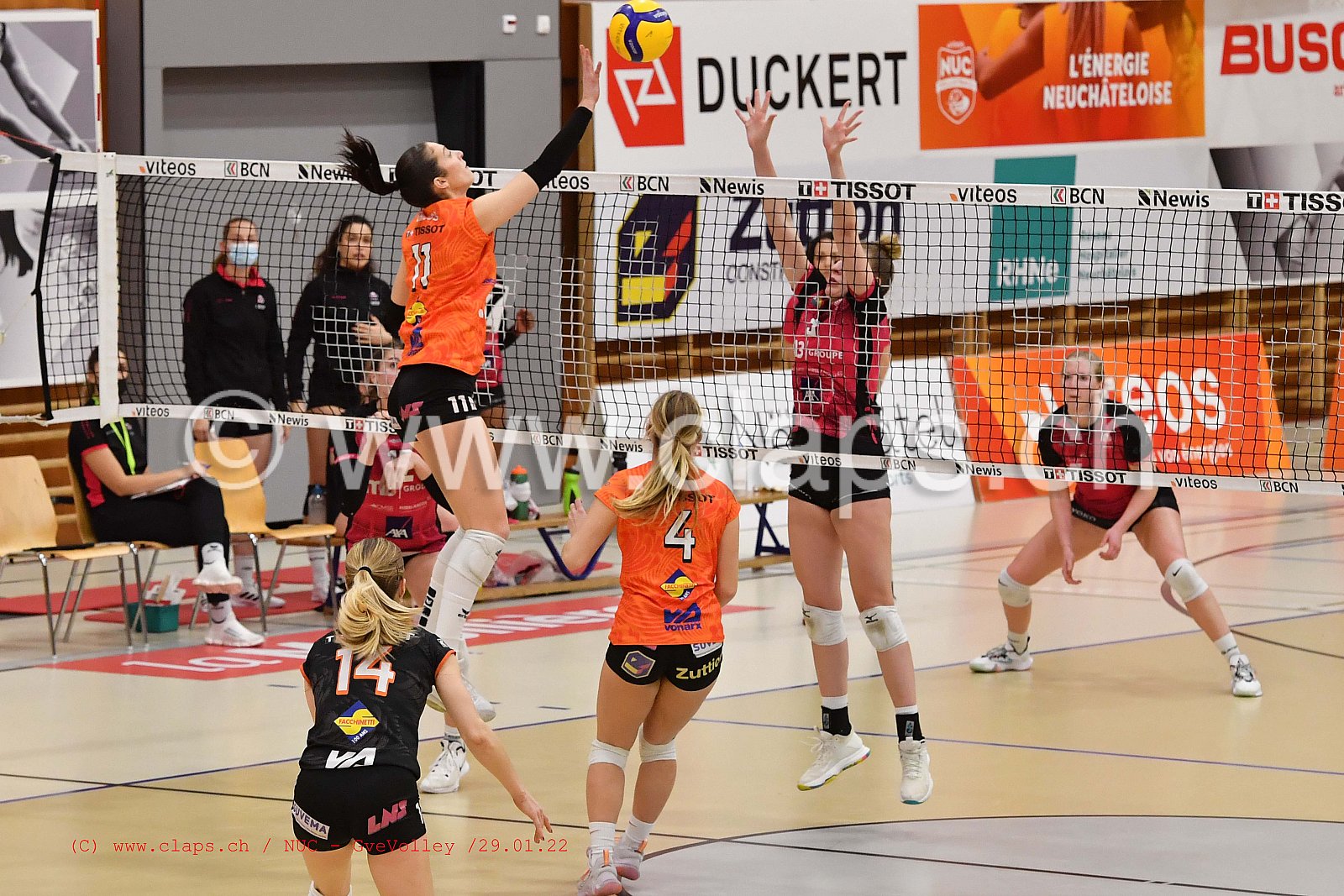 NUC Geneve Volley janvier 2022